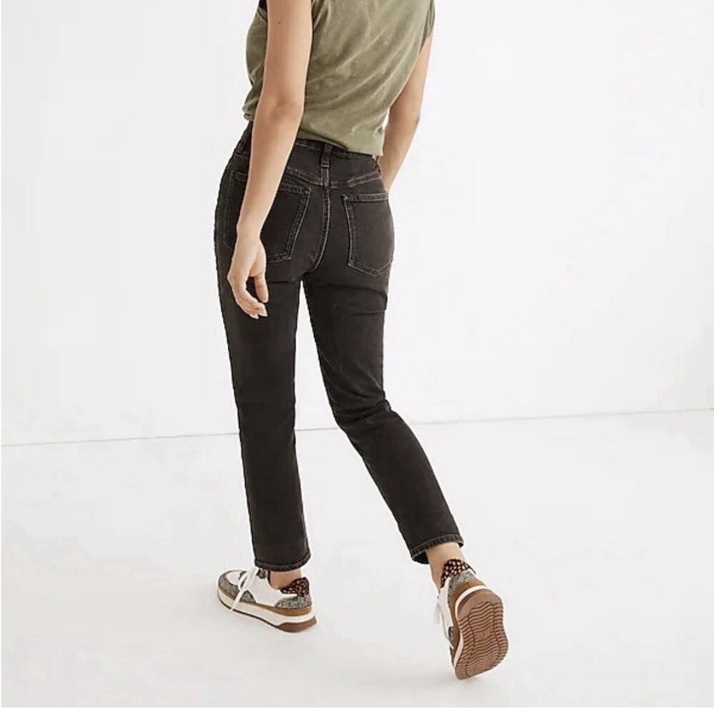 Madewell Jeans Womens 26 TALL The Curvy Perfect Vintage Denim Black Casual Pants